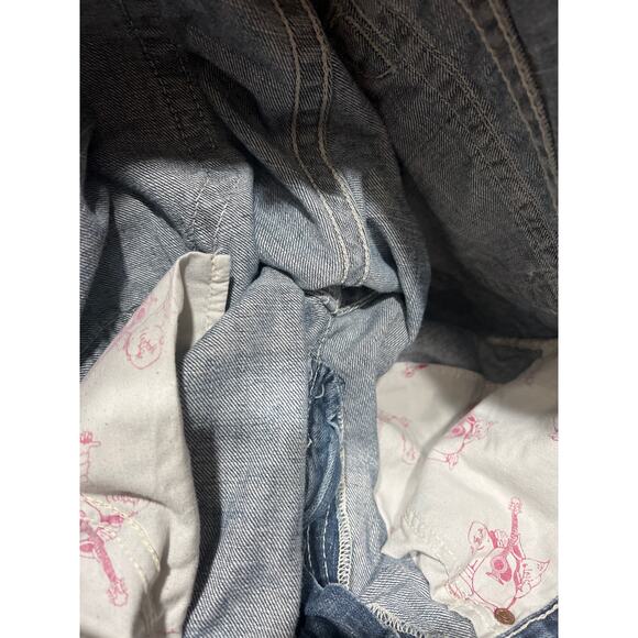 True Religion Vintage Mens Billy w/ Spiderweb Stitched Flap Pockets Size 38 - Picture 8 of 10